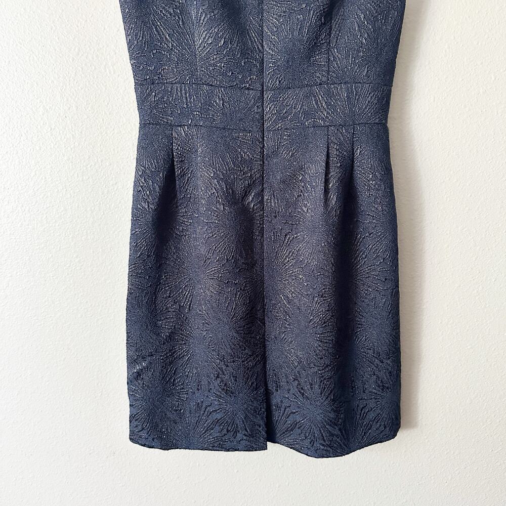 Tahari ASL‎ Sleeveless Sheath Navy & Black Shimmer Mini Dress women's size 8 - Picture 14 of 15
